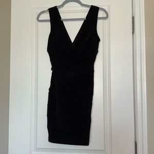 Black Contour Cocktail Dress
